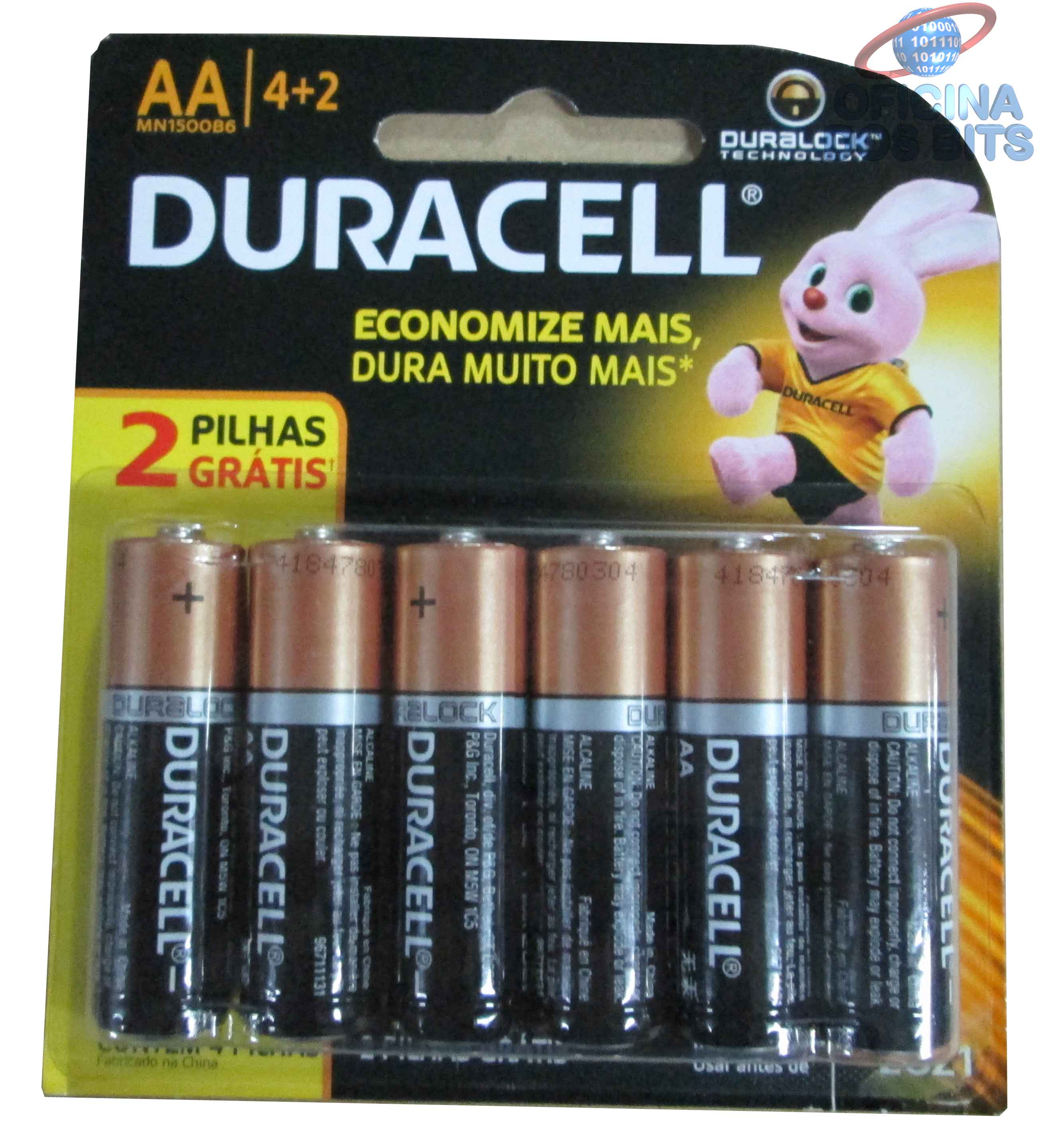 Pilha Alcalina Aa Duracell Com Mn B