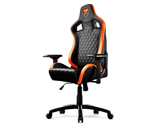 Cadeira Gamer Cougar Armor S Encosto Reclinável de 180° Construção