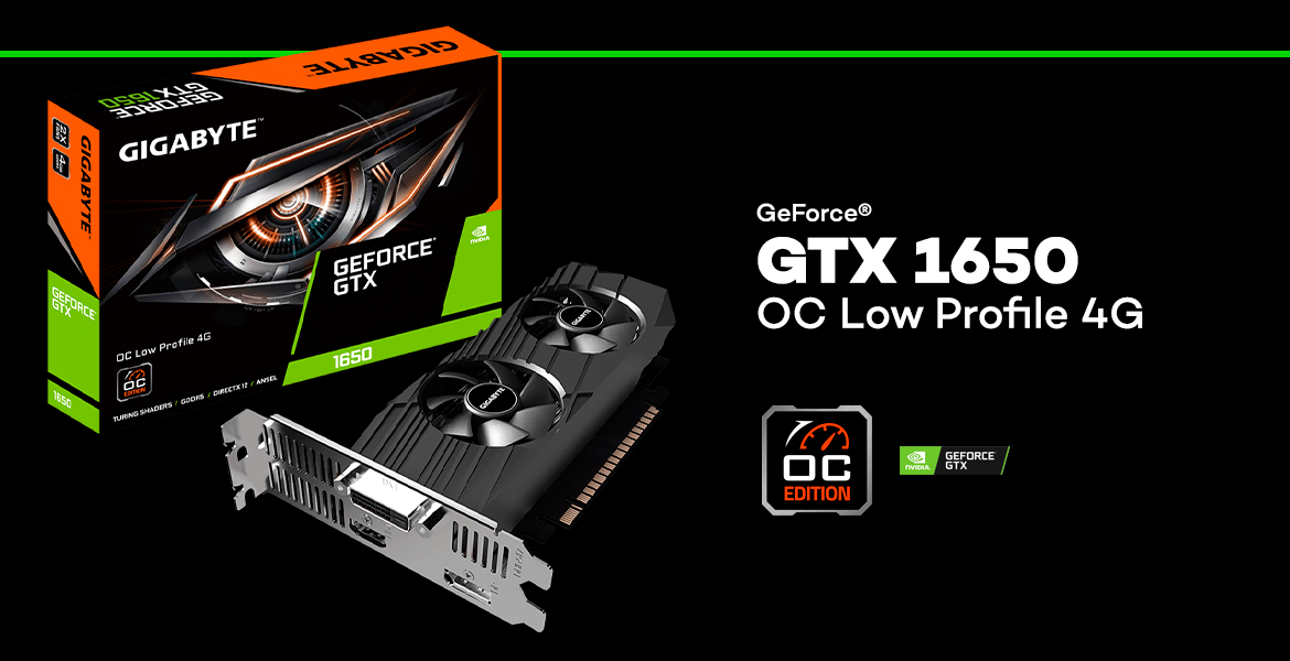 Geforce Gtx 1650 4gb Gddr5 128bits Oc Low Profile